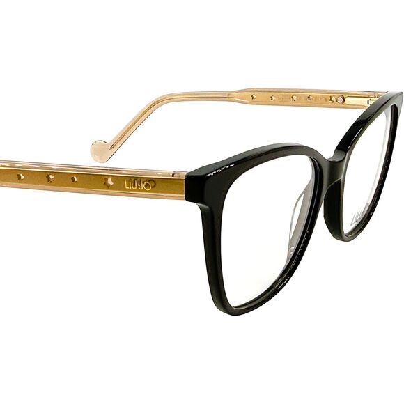 LIU JO LJ2723 Womens Plastic Eyeglass Frame 001 Ebony 52-17 Spring Hinges w Case